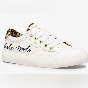 Keds X Kate Spade New‎ York Crew Kick 75 Big Kids Size 4.5 White Leather Sneaker